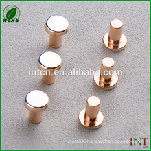 Chinese factory price low voltage components silver head copper rivets